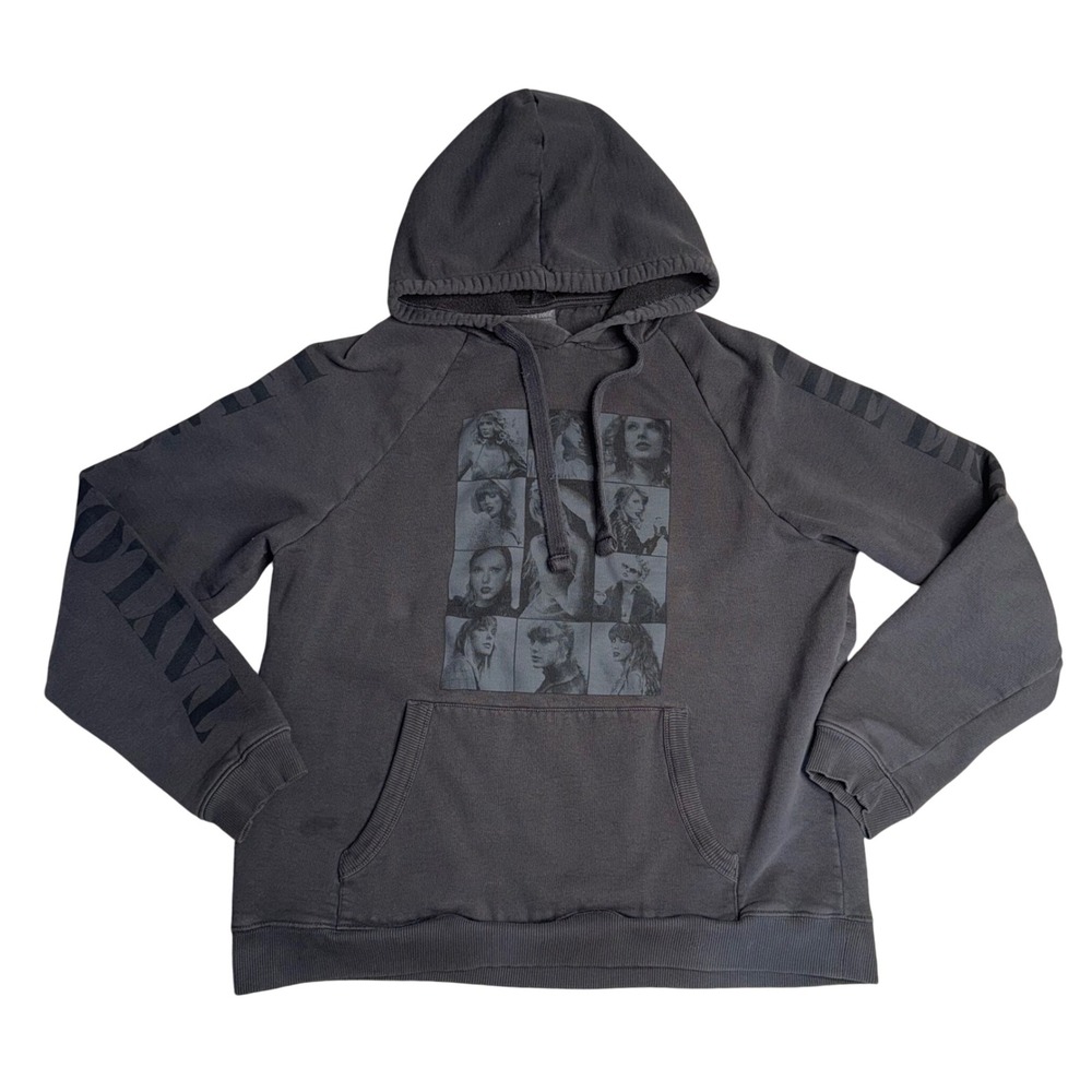 Taylor Swift The Eras Tour Hoodie Women Large Grey Good Concert Merch 2023-2024